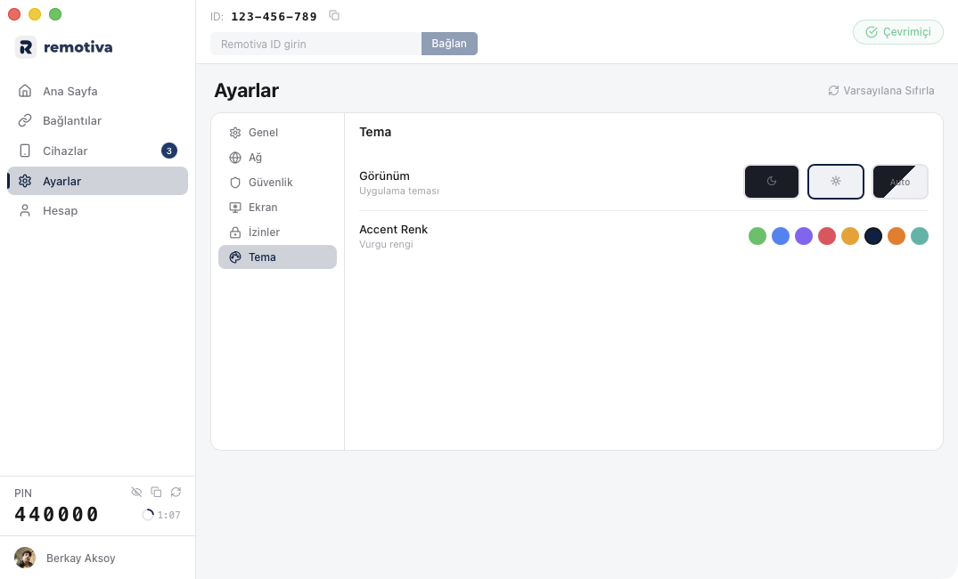 Light theme